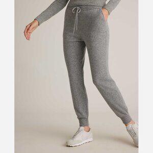 Quince Mongolian Cashmere Sweatpants in Heather Grey